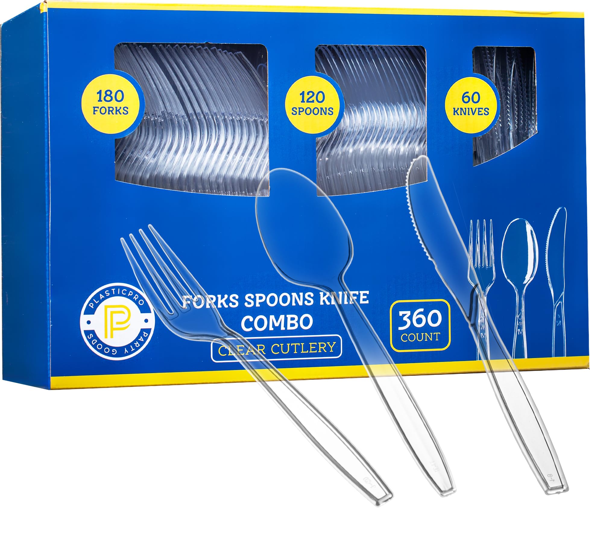 plasticpro 400 pack disposable plastic utensils